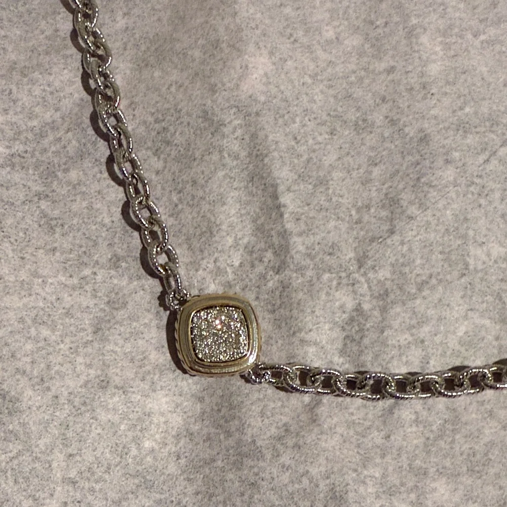 Elegant Silver and Gold Necklace